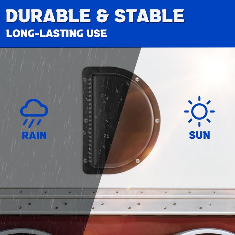 Lonffery Trailer Vent - RV Vent Covers for Trailer - RV ATV Cycle Truck Cargo Work Trailer Side Air Vents - Image 4
